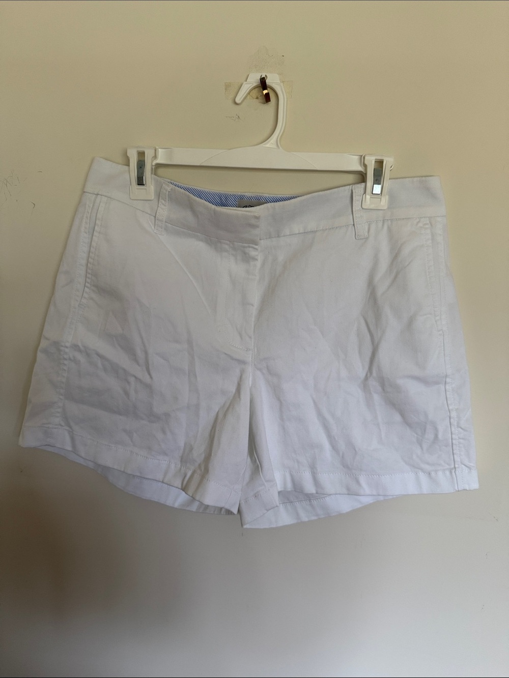 NWT J. Crew White Cotton Bermuda Shorts - Size 10 - 5” Inseam